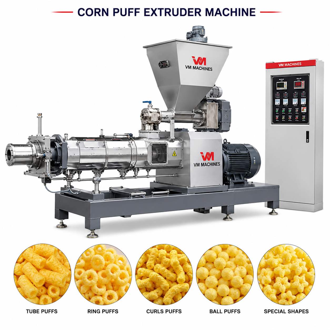 Corn Puff Extruder Machine