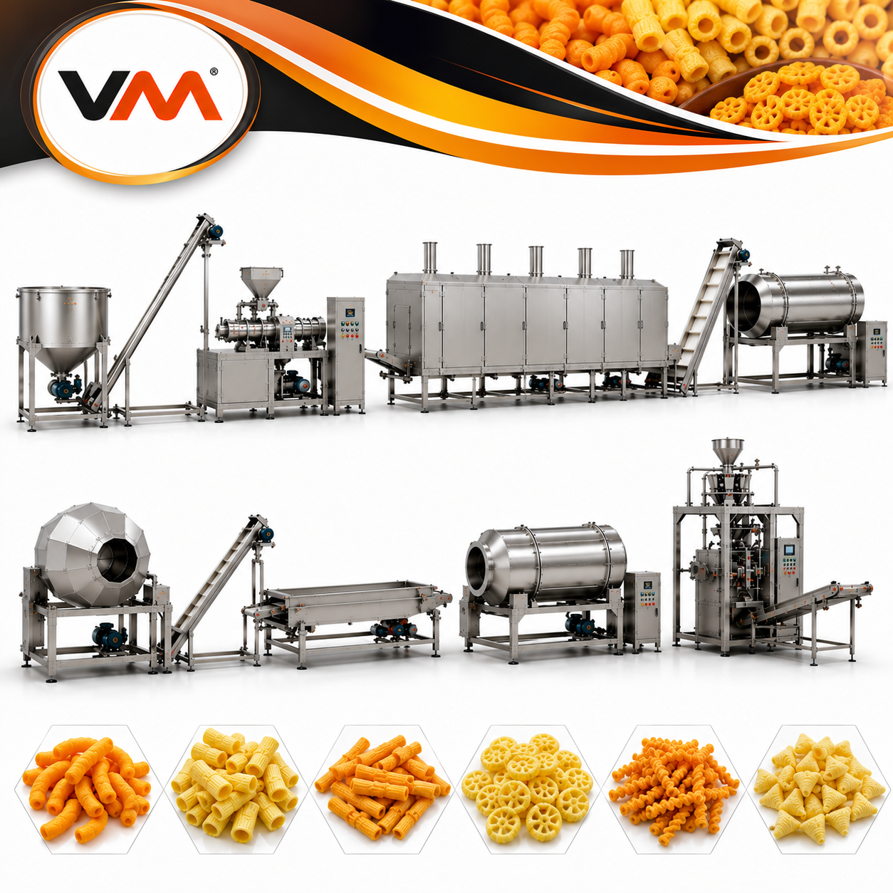 Extruded Snacks Processing Plant