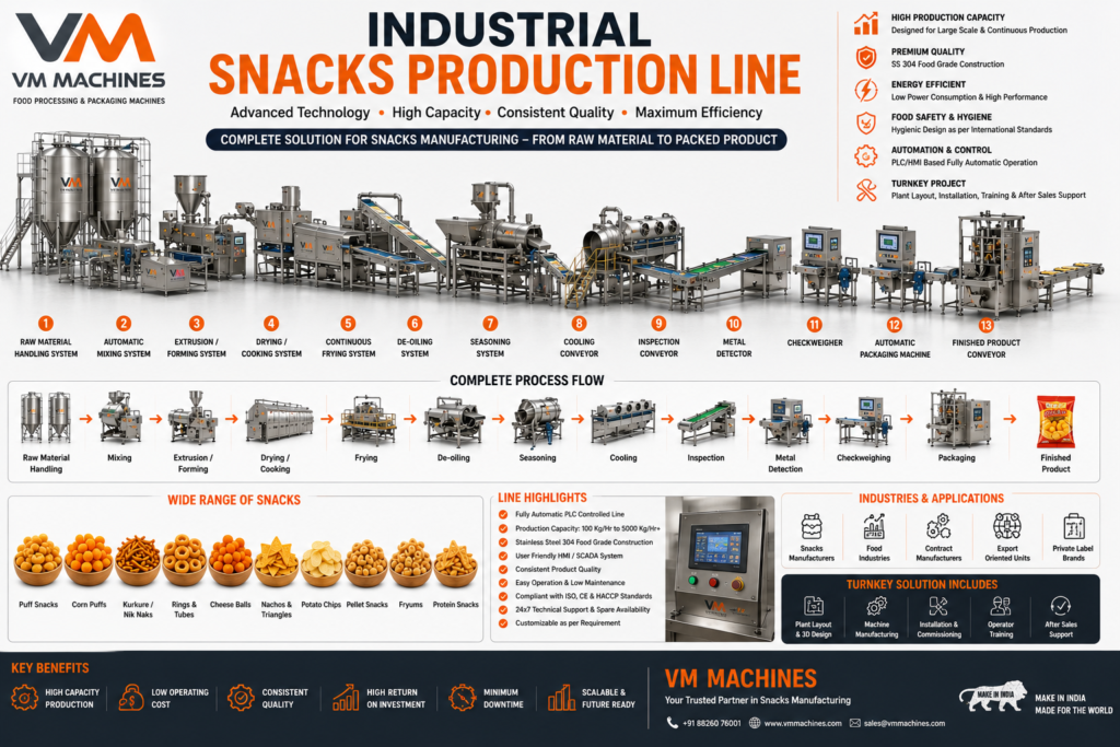 Industrial Snacks Production Line